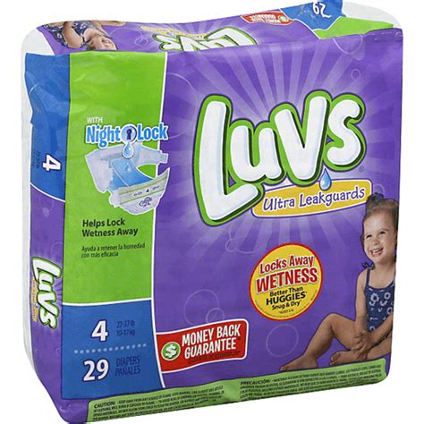 Luvs Ultra Leakguards Diapers Size 4 22 37 Lb Salud Y Cuidado