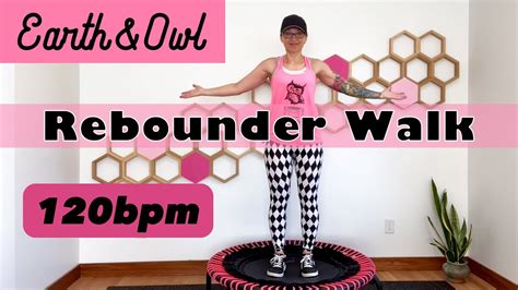 1 Mile 2000 Steps Rebounder Walk Workout Beginners And Seniors 120bpm Youtube