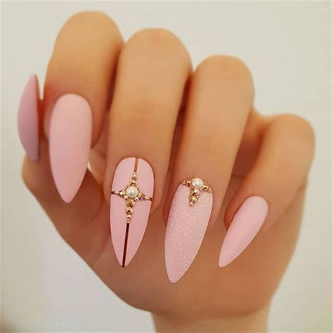 Elegant Almond Matte Nails Design Ideas Almond Acrylic Nails Spring Nails Matte Nails Design