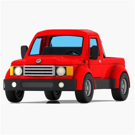 Camioneta Pickup 3 De Dibujos Animados Modelo 3d 15 Unknown 3ds