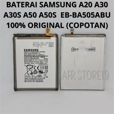 Jual BATERAI BATRE SAMSUNG A20 A205 A30 A305 A50 A505 2019 EB