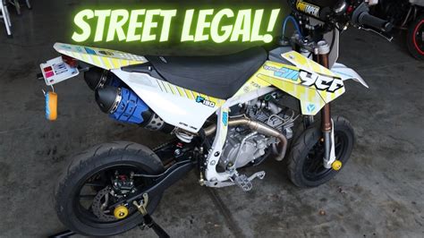 The Parts You Need For Your Street Legal Pit Bike Ycf Supermoto