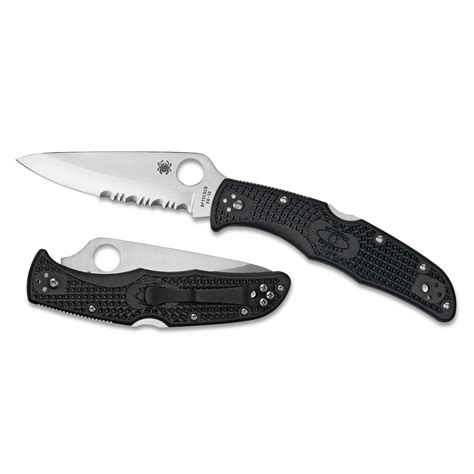 Extac Australia Spyderco Endura 4 Lightweight Black Combo Blade