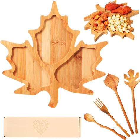 Amazon Yaomiao Set Of Maple Leaf Serving Platter And Serving