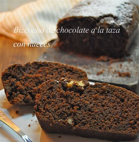 Mis Recetas Com Bizcocho De Chocolate A La Taza Con Nueces