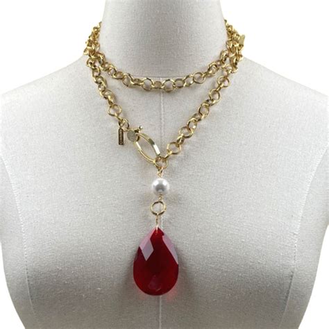 Delta Fortitude Teardrop Chain Necklace