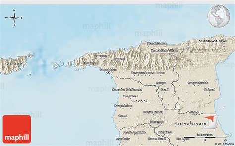 Shaded Relief 3d Map Of Saint George