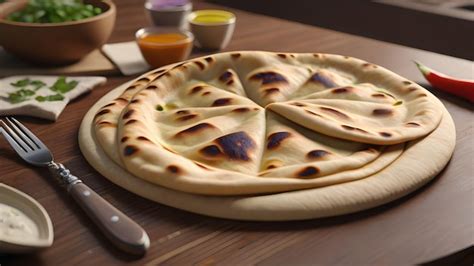 Premium Photo Arabic Naan Roti Paratha Food