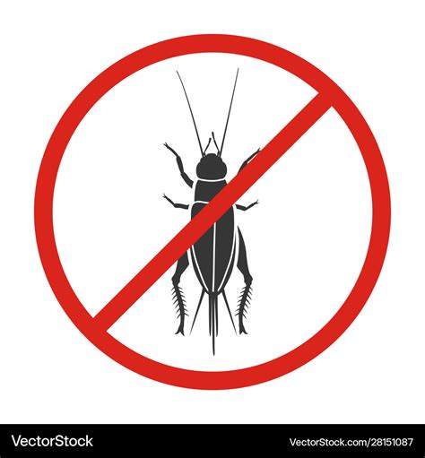 Insect cricket iconblack icon Royalty Free Vector Image