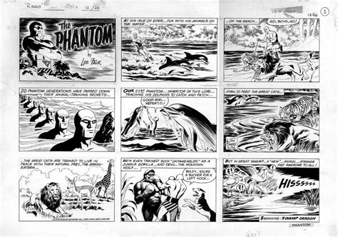 an old comic strip is shown in black and white, with the title's page being