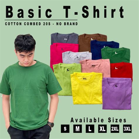 Jual Tebal Kaos Polos Cotton Combed S Katun Combed Premium S