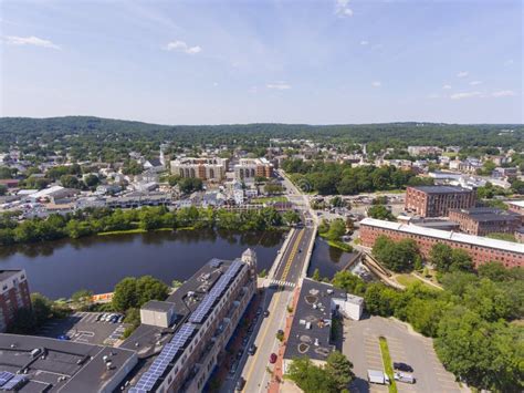 Waltham Aerial View Massachusetts Usa Stock Photo Image Of