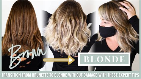 Transition From Brunette To Blonde Without Damage With These Expert