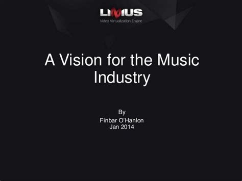 Finbar M Usic Industry Vision 2014