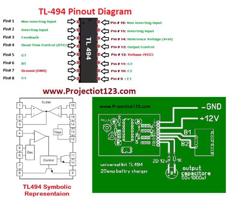 TL494 Current Mode PWM Controller Working And Pinout