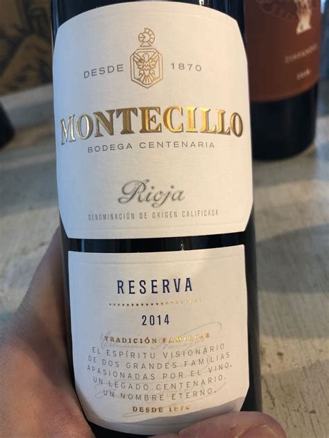 2014 Bodegas Montecillo Rioja Reserva Spain La Rioja Rioja