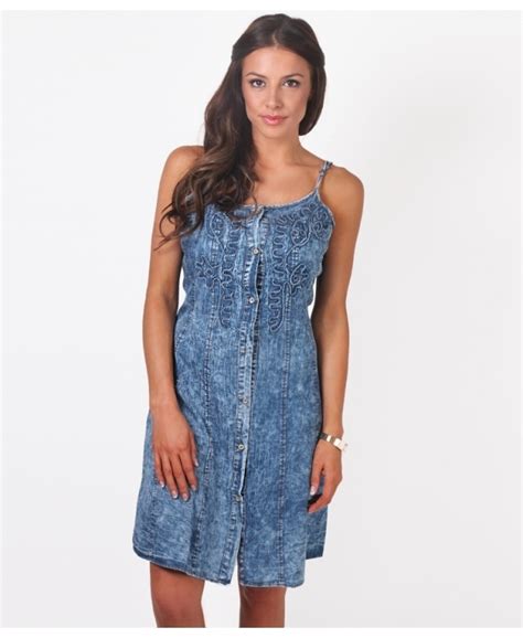 Denim Dress Strappy Denim Summer Dress Krisp