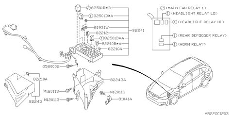 Subaru Crosstrek Fuse And Relay Fuse Box Center A Component