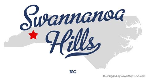 Map of Swannanoa Hills, NC, North Carolina