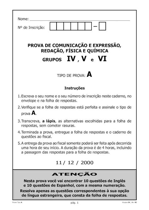 PDF PROVA DE COMUNICAˆO E EXPRESSˆO REDAˆO FSICA E