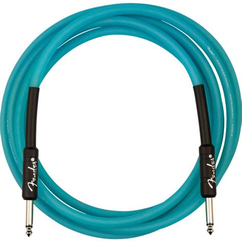 Fender USA PROFESSIONAL SERIES GLOW IN THE DARK CABLE 10feet BLUE