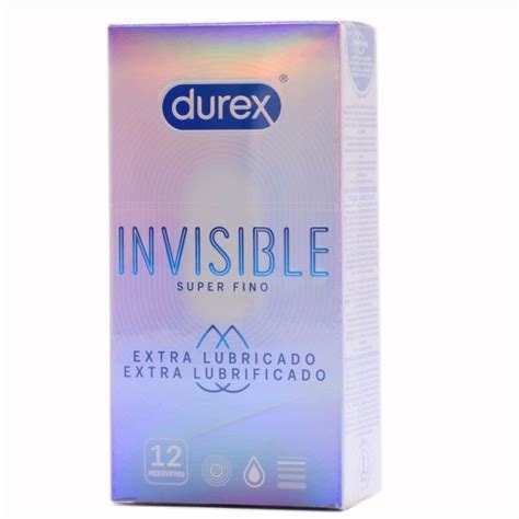 Durex Invisible Super Fino Extra Lubricado 12 Preservativos Farmasoler