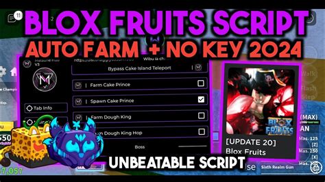 Blox Fruits Script Hack Best Gui Auto Farm No Key Best Blox Fruit