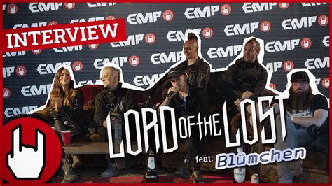 LORD OF THE LOST feat BLÜMCHEN Interview EMP Backstage Club Area beim