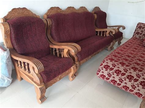 5 Seater Teak Wood Designer Wooden Carved Sofa Set At Rs 35999 Set In