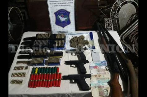 Incautan Armas De Fuego Y Marihuana Tras Un Allanamiento Por Drogas