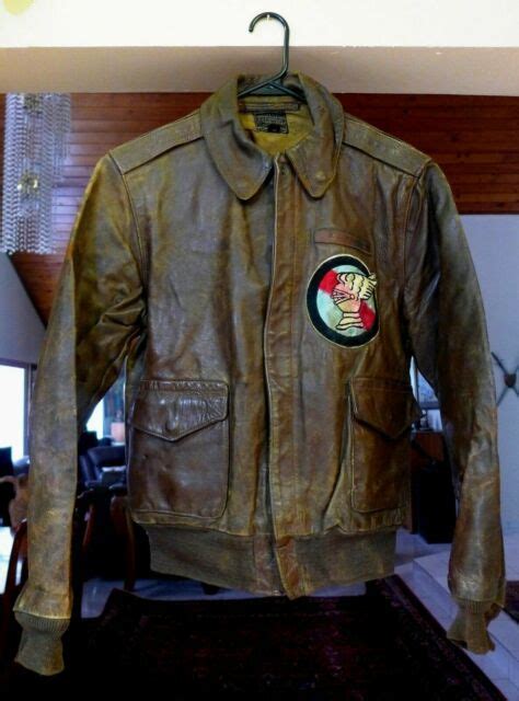 Wwii Original Us Army Air Corps Named A Flight Leather Jacket Ebay