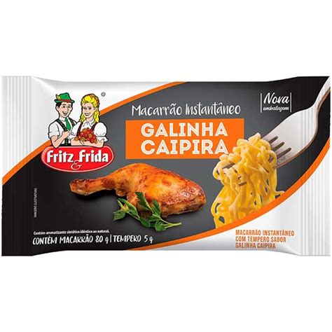 Massa InstantÂnea Sabor Galinha Caipira Fritz And Frida 80g