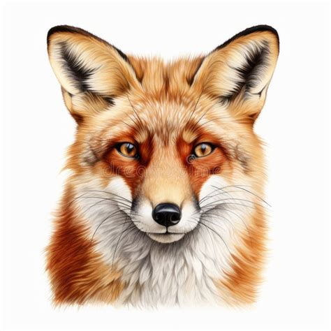 Realistic Fox Drawing Stock Illustrations – 1,600 Realistic Fox Drawing ...