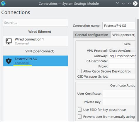 How To Setup Openconnect Vpn On Kubuntu Linux Fastestvpn Support