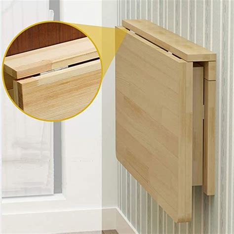 Wall Mounted Folding Table Wood Folding Table Wall Mounted Table