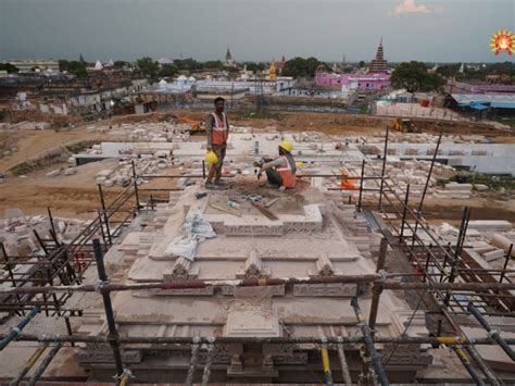 The First Dome Of Ram Temple In Ayodhya Is Readyayodhya Ramlala Rammandir Champat Rai