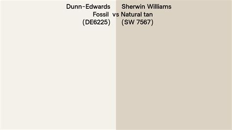 Dunn Edwards Fossil De Vs Sherwin Williams Natural Tan Sw