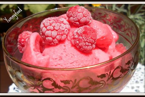 Recette De Glace La Framboise Sans Sorbeti Re