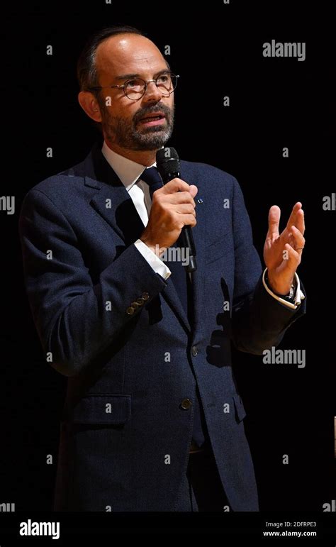 French Prime Minister Edouard Philippe During The Bpifrance Inno