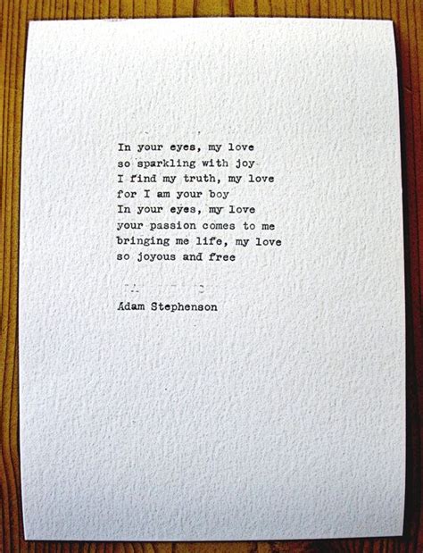 Romantic Poem Original Typewriter Poetry By Adamstephensonpoetry