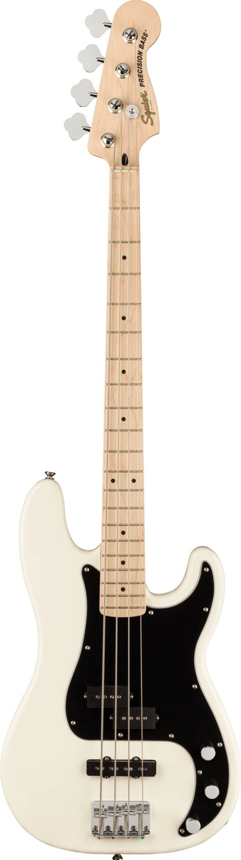 Squier Affinity Series™ Precision Bass® Pj Maple Fingerboard Black Pickguard Olympic White