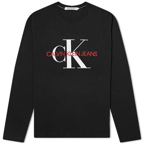 Calvin Klein Long Sleeve Monogram Tee Calvin Klein