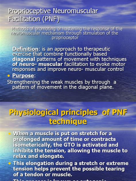 Proprioceptive Neuromuscular Facilitation Pnf Pdf Anatomical