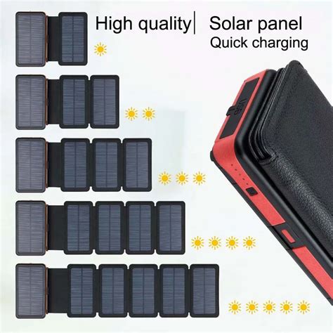 New Solar Powerbank 10000mah 20000mah 30000mah 50000mah Portable Solar ...