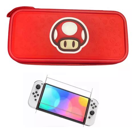 Estuche Dise O Mario Toad Vidrio Nintendo Switch Oled Env O Gratis