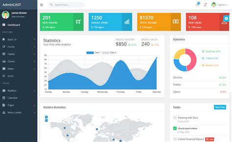 Sleek Dashboard Free Bootstrap 4 Html5 Admin Dashboard Template Images