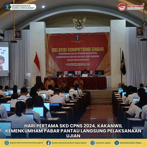 Hari Pertama Skd Cpns Kakanwil Kemenkumham Pabar Pantau Langsung