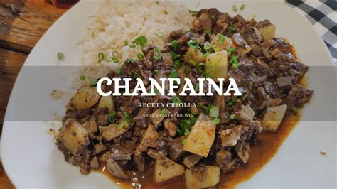 Receta De Chanfaina YouTube