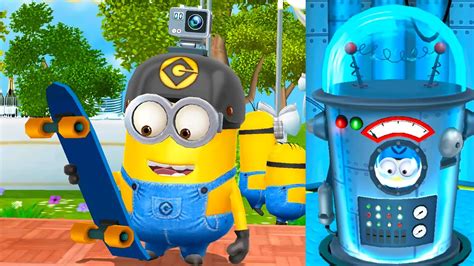 Old Minion Rush Upgrading Skater Minion Costume With Golden Tickets Youtube