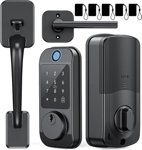 Wifi Front Door Lock Set Smonet Fingerprint Keyless Entry Smart Locks